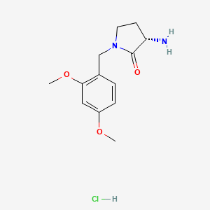 (S)-3-Amino-1-(2,4-dimethoxybenzyl)pyrrolidin-2-one hydrochloride