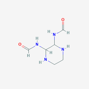 molecular formula C6H12N4O2 B13817697 N,N'-Piperazine-2,3-diyldiformamide CAS No. 211620-44-9
