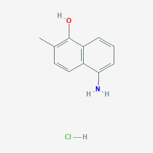 molecular formula C11H12ClNO B1381770 5-Amino-2-methylnaphthalen-1-ol hydrochloride CAS No. 1630086-23-5