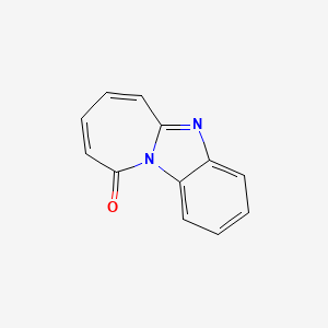 molecular formula C12H8N2O B13817705 10H-azepino[1,2-a]benzimidazol-10-one CAS No. 37905-85-4