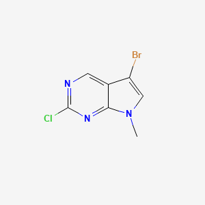 5-Bromo-2-chloro-7-methyl-7H-pyrrolo[2,3-d]pyrimidine