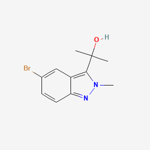 molecular formula C11H13BrN2O B1381777 2-(5-bromo-2-methyl-2H-indazol-3-yl)propan-2-ol CAS No. 1823787-20-7