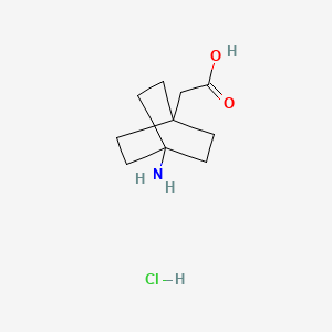 2-{4-Aminobicyclo[2.2.2]octan-1-yl}acetic acid hydrochloride