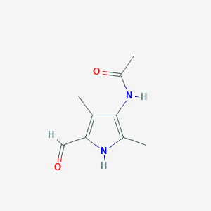 molecular formula C9H12N2O2 B13817804 N-(5-Formyl-2,4-dimethyl-1H-pyrrol-3-yl)acetamide 