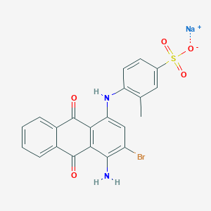 molecular formula C21H14BrN2NaO5S B13817805 Sodium;4-[(4-amino-3-bromo-9,10-dioxoanthracen-1-yl)amino]-3-methylbenzenesulfonate 