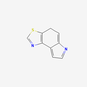 molecular formula C9H6N2S B13817818 4H-Pyrrolo[3,2-e]benzothiazole(9CI) CAS No. 32530-64-6