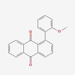 molecular formula C21H14O3 B13817860 1-(2-Methoxyphenyl)anthracene-9,10-dione CAS No. 20760-60-5