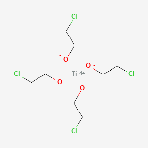 molecular formula C8H16Cl4O4Ti B13817876 Titanium(4+)2-chloroethanolate 