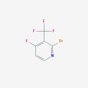 molecular formula C6H2BrF4N B1381788 2-Bromo-4-fluoro-3-(trifluoromethyl)pyridine CAS No. 1227599-75-8