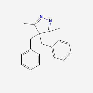 molecular formula C19H20N2 B13817892 4,4-Dibenzyl-3,5-dimethyl-4H-pyrazole CAS No. 23147-81-1