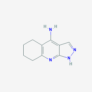 molecular formula C10H12N4 B138179 5,6,7,8-Tetrahydro-2H-pyrazolo[3,4-b]quinolin-4-amine CAS No. 128854-10-4