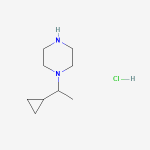1-(1-Cyclopropylethyl)piperazine hydrochloride
