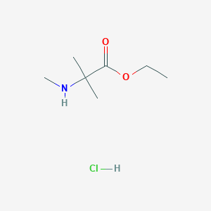 Ethyl 2-methyl-2-(methylamino)propanoate hydrochloride