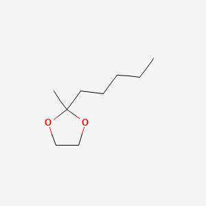 molecular formula C9H18O2 B13817955 2-Methyl-2-pentyl-1,3-dioxolane CAS No. 4352-95-8