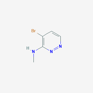 molecular formula C5H6BrN3 B1381797 4-Bromo-N-methylpyridazin-3-amine CAS No. 1396762-30-3
