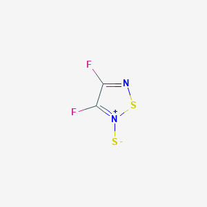 molecular formula C2F2N2S2 B13817983 1,2,5-Thiadiazole,3,4-difluoro-,2-sulfide(9CI) 