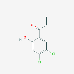 molecular formula C9H8Cl2O2 B13818069 4'',5''-Dichloro-2''-hydroxypropiophenone 
