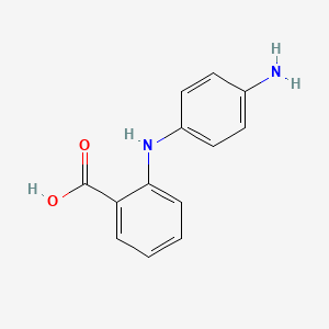 molecular formula C13H12N2O2 B13818076 2-(4-Aminoanilino)benzoic acid CAS No. 41139-95-1