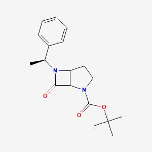 tert-Butyl 7-oxo-6-((S)-1-phenylethyl)-2,6-diazabicyclo[3.2.0]heptane-2-carboxylate