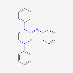 molecular formula C21H20N4 B13818080 N,2,4-Tri(phenyl)-3H-1,2,4-triazol-5-amine 
