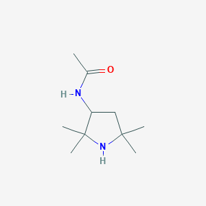 molecular formula C10H20N2O B13818093 N-(2,2,5,5-tetramethylpyrrolidin-3-yl)acetamide 