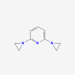 molecular formula C9H11N3 B13818097 Pyridine, 2,6-bis(1-aziridinyl)- CAS No. 29200-99-5