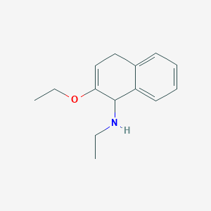 molecular formula C14H19NO B138181 2-Ethoxy-N-ethyl-1,4-dihydronaphthalen-1-amine CAS No. 149438-73-3