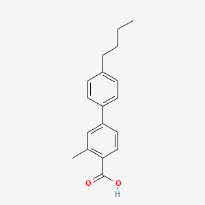 molecular formula C18H20O2 B1381810 4'-Butyl-3-methyl-[1,1'-biphenyl]-4-carboxylic acid CAS No. 1451206-48-6