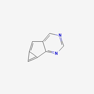 molecular formula C8H4N2 B13818110 Cyclopropa[4,5]cyclopenta[1,2-D]pyrimidine CAS No. 343983-40-4