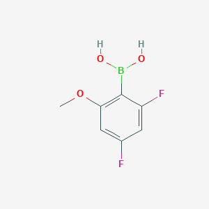 molecular formula C7H7BF2O3 B1381814 (2,4-Difluoro-6-methoxyphenyl)boronic acid CAS No. 1808997-86-5