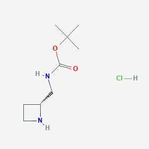 tert-butyl N-[(2R)-azetidin-2-ylmethyl]carbamate hydrochloride