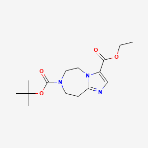 7-tert-Butyl 3-ethyl 8,9-dihydro-5H-imidazo[1,2-d][1,4]diazepine-3,7(6H)-dicarboxylate