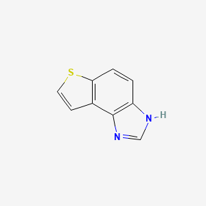 molecular formula C9H6N2S B13818288 3H-thieno[3,2-e]benzimidazole CAS No. 23630-49-1