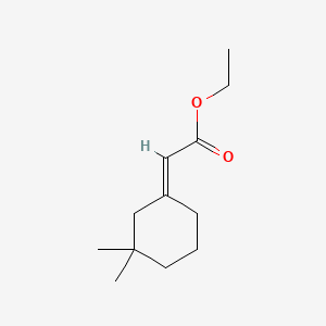 molecular formula C12H20O2 B13818306 Acetic acid, (3,3-dimethylcyclohexylidene)-, ethyl ester, (2E)- CAS No. 37722-78-4