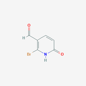 molecular formula C6H4BrNO2 B1381831 2-溴-6-羟基烟醛 CAS No. 1289173-44-9