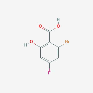 molecular formula C7H4BrFO3 B1381832 2-Bromo-4-fluoro-6-hydroxybenzoic acid CAS No. 1807144-49-5
