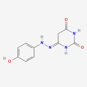 molecular formula C10H10N4O3 B13818365 6-(4-Hydroxyphenylhydrazino)uracil CAS No. 40855-14-9
