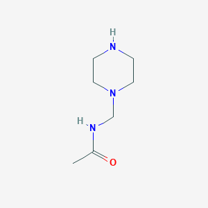molecular formula C7H15N3O B13818400 N-[(Piperazin-1-yl)methyl]acetamide CAS No. 229499-80-3