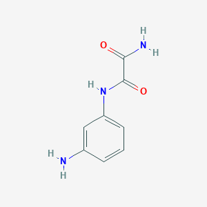 molecular formula C8H9N3O2 B1381841 N'-(3-aminophenyl)ethanediamide CAS No. 861333-02-0