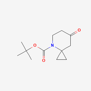 molecular formula C12H19NO3 B1381843 叔丁基 7-氧代-4-氮杂螺[2.5]辛烷-4-羧酸酯 CAS No. 1892578-21-0