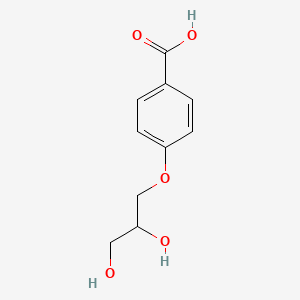 molecular formula C10H12O5 B13818431 4-(2,3-Dihydroxypropoxy)benzoic acid CAS No. 4180-57-8