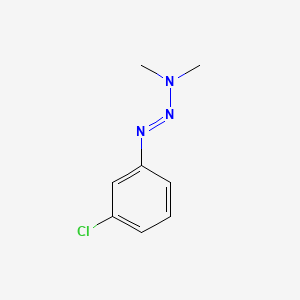 molecular formula C8H10ClN3 B13818435 Triazene, 1-(m-chlorophenyl)-3,3-dimethyl- CAS No. 20241-05-8