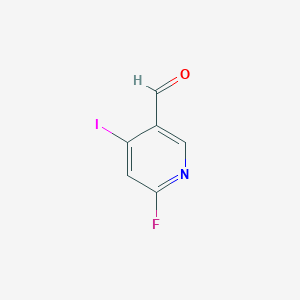 molecular formula C6H3FINO B1381845 6-Fluoro-4-iodonicotinaldehyde CAS No. 1289017-52-2