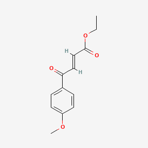 molecular formula C13H14O4 B13818453 ethyl (E)-4-(4-methoxyphenyl)-4-oxobut-2-enoate 