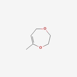 molecular formula C6H10O2 B13818486 7-Methyl-2,3-dihydro-5H-1,4-dioxepine CAS No. 38653-35-9