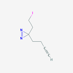3-(But-3-yn-1-yl)-3-(2-iodoethyl)-3H-diazirine