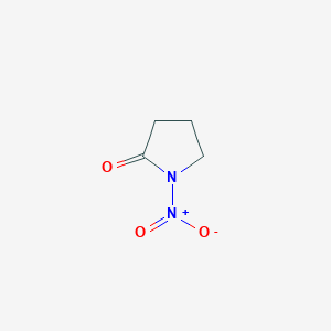 molecular formula C4H6N2O3 B13818543 2-Pyrrolidinone,1-nitro- 