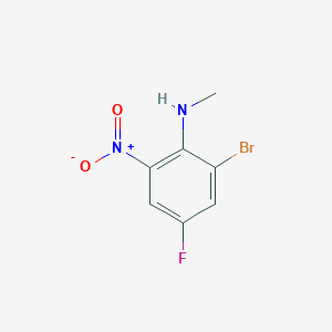 molecular formula C7H6BrFN2O2 B1381855 2-Bromo-4-fluoro-N-methyl-6-nitroaniline CAS No. 1845693-81-3