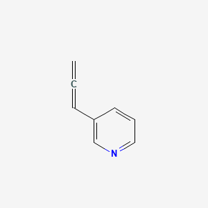 molecular formula C8H7N B13818559 Pyridine, 3-(1,2-propadienyl)- CAS No. 205991-38-4