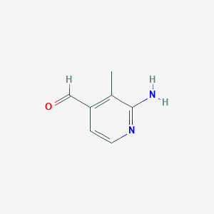 molecular formula C7H8N2O B1381856 2-Amino-3-methylisonicotinaldehyde CAS No. 1227596-46-4